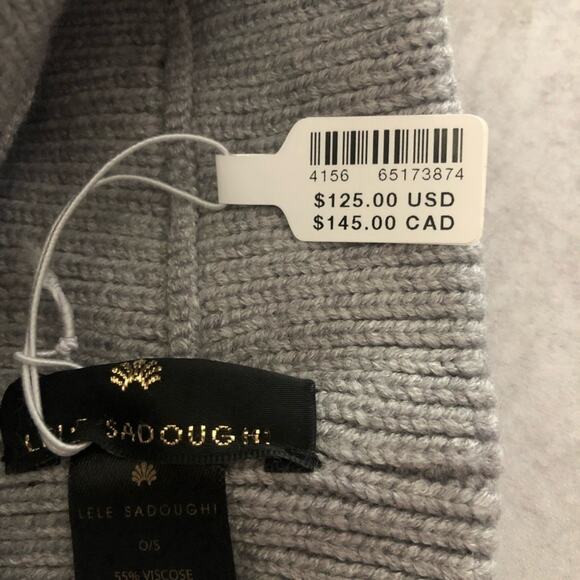 Lele Sadoughi Gray & Gold Tone Studded Ear Warmer NEW - Picture 5 of 5